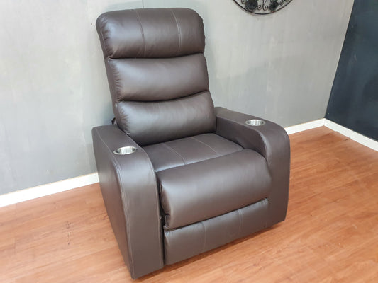 Mopane 100% Genuine Leather Electric Cinema Single Recliner Chair
