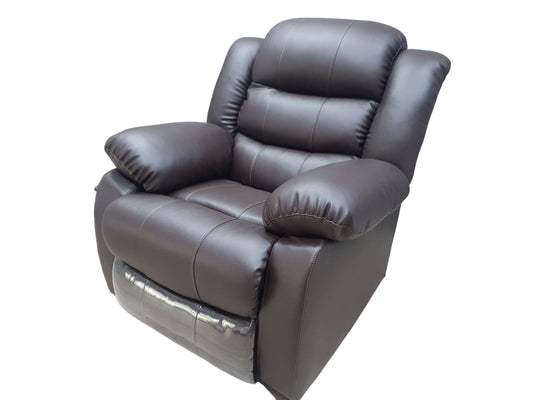 Full Euro Leather single Recliner Chair Sofa