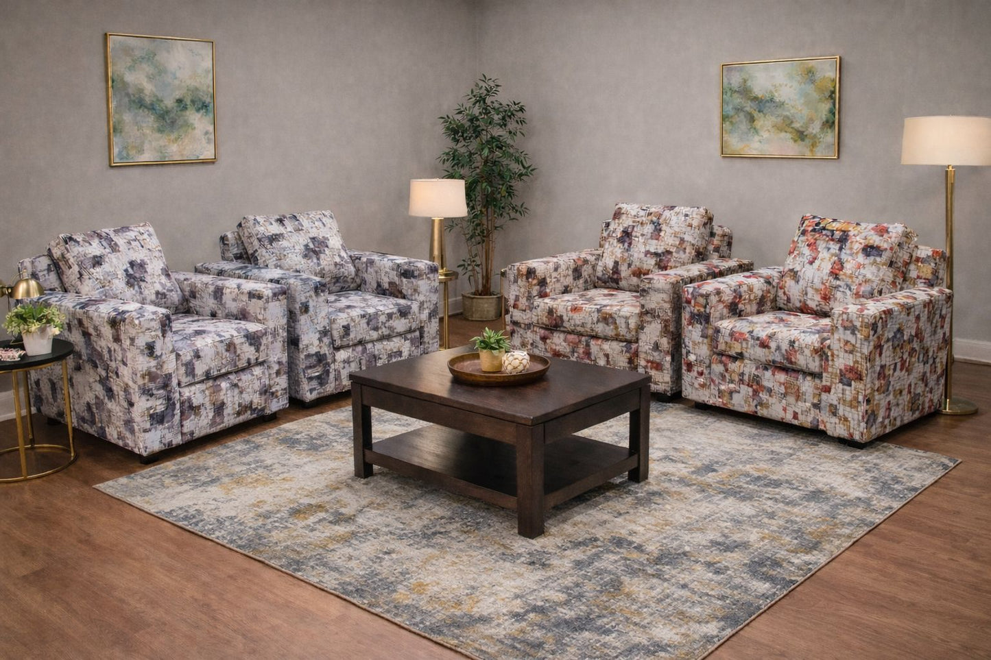 Manhattan Soft Quality Fabric Material Couch Sofa