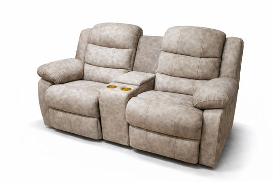 Maldives 2 Seater Cinema Micro Fibre Soft Material Recliner Couch Sofa