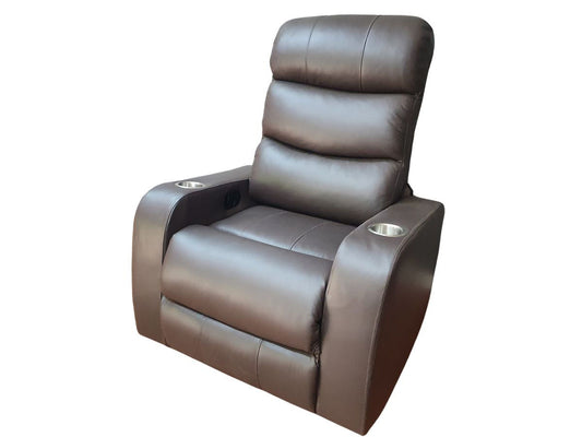 Mopane 100% Genuine Leather Electric Cinema Single Recliner Chair