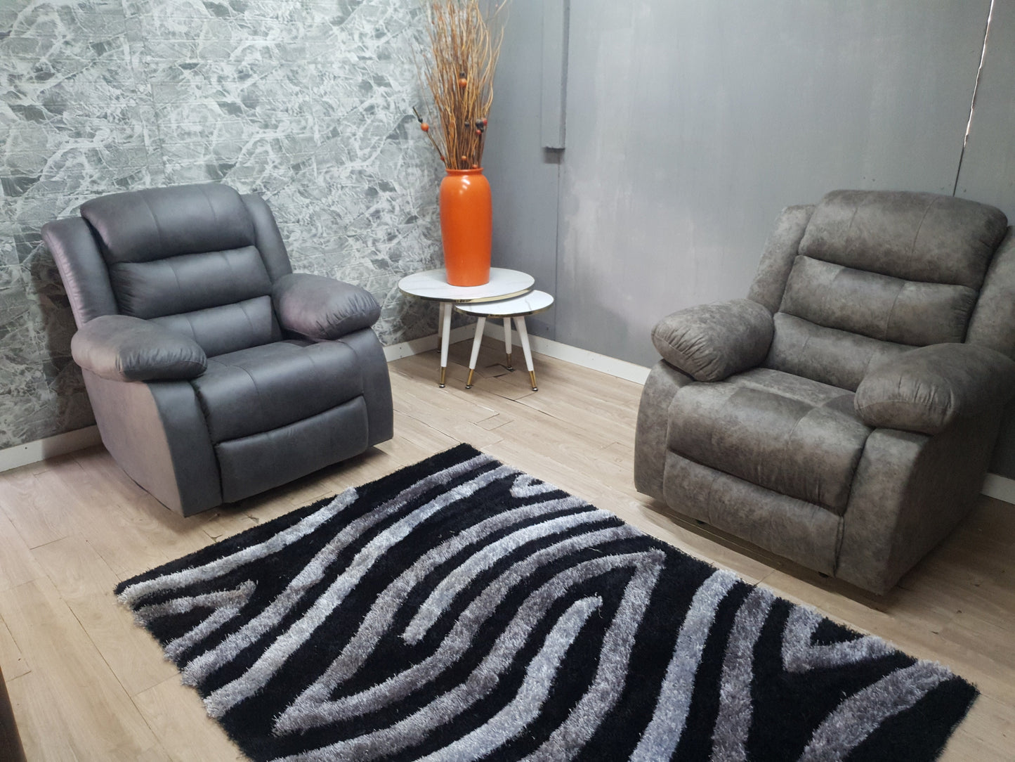 Buffalo Suede Material Electric Single Recliner Couch Chair