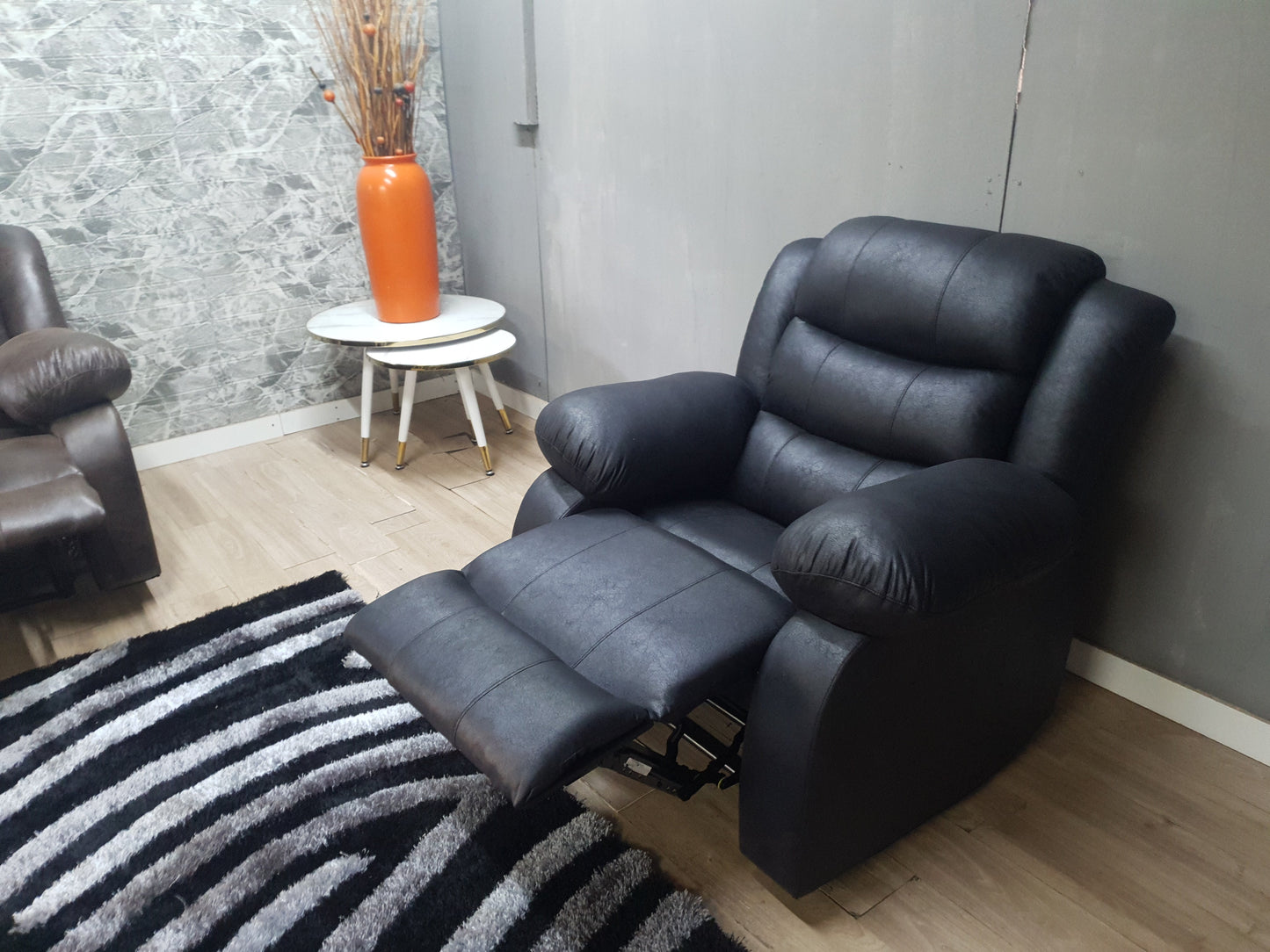 Buffalo Suede Material Electric Single Recliner Couch Chair