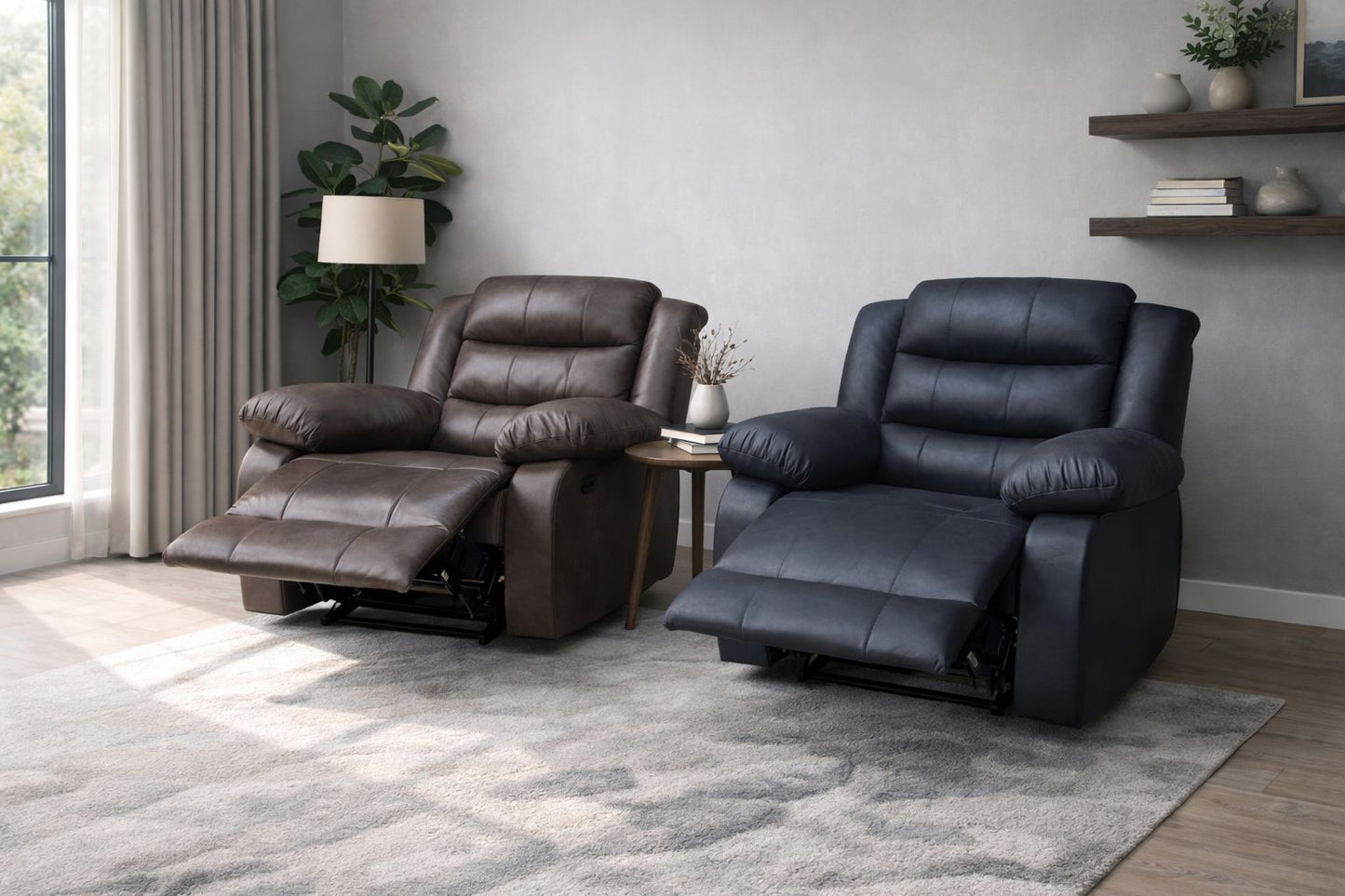 Buffalo Suede Material Single Seater Recliner Sofa Couch