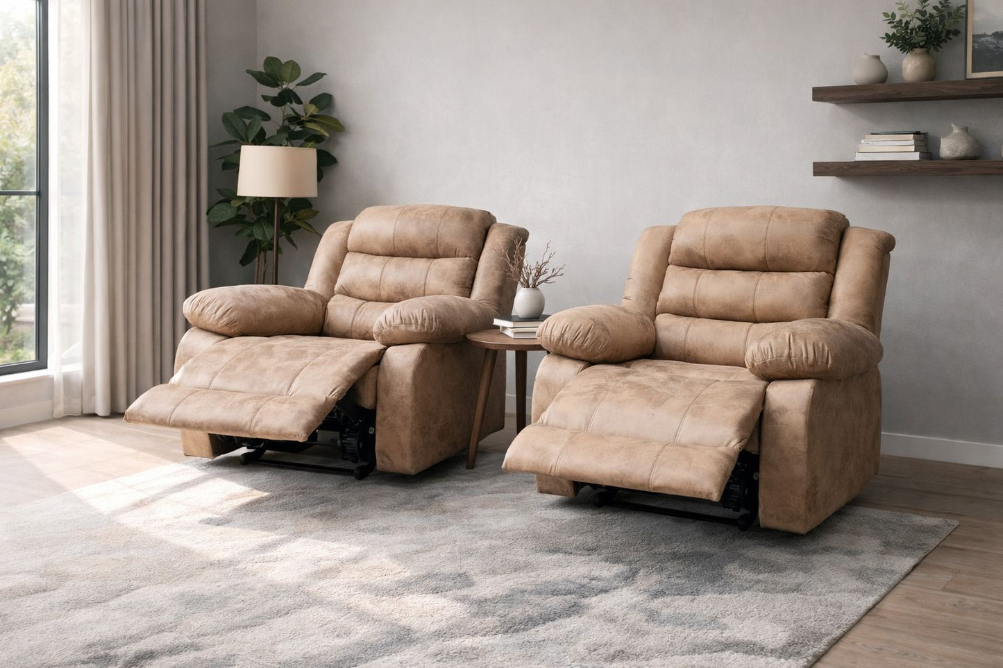 Buffalo Suede Material Single Seater Recliner Sofa Couch