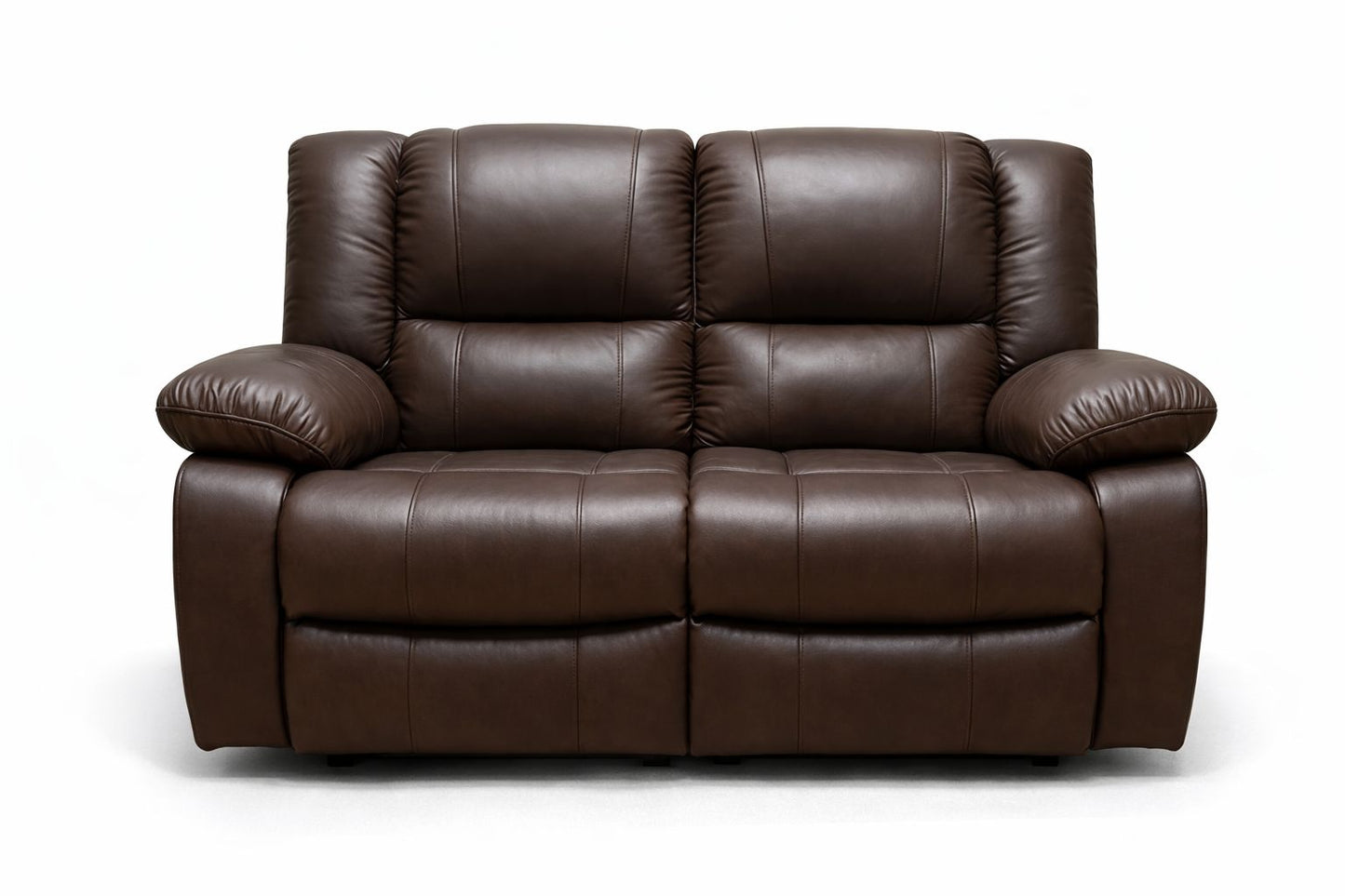 100% Genuine Leather 2 Seater Recliner - Mopane
