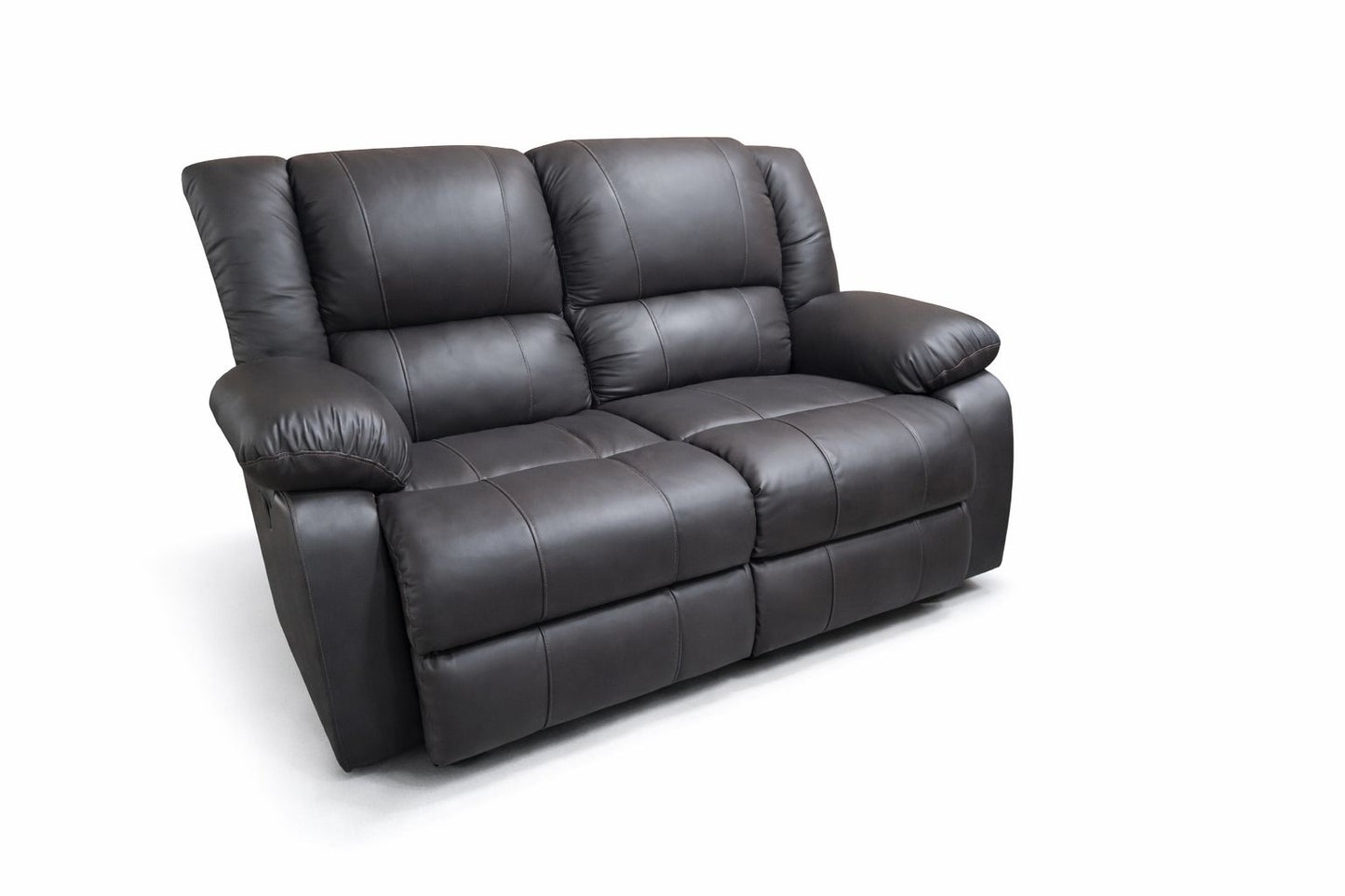 100% Genuine Leather 2 Seater Recliner - Mopane