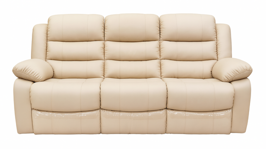 Microfiber Leather 3 Seater Recliner Couch - Sofa