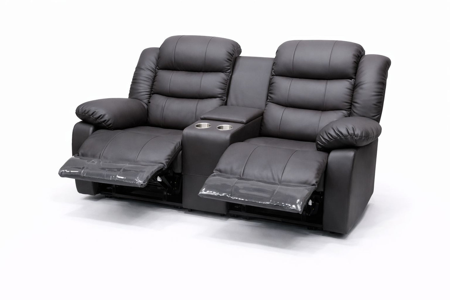 Full Euro Leather Electric 2 Seater Cinema Recliner Couch - Sofa