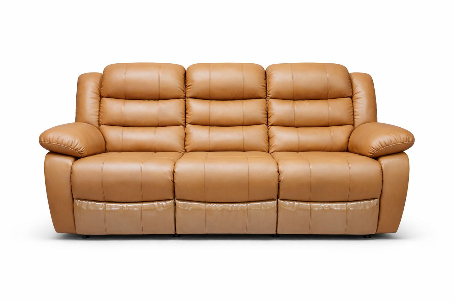 Microfiber Leather 3 Seater Recliner Couch - Sofa