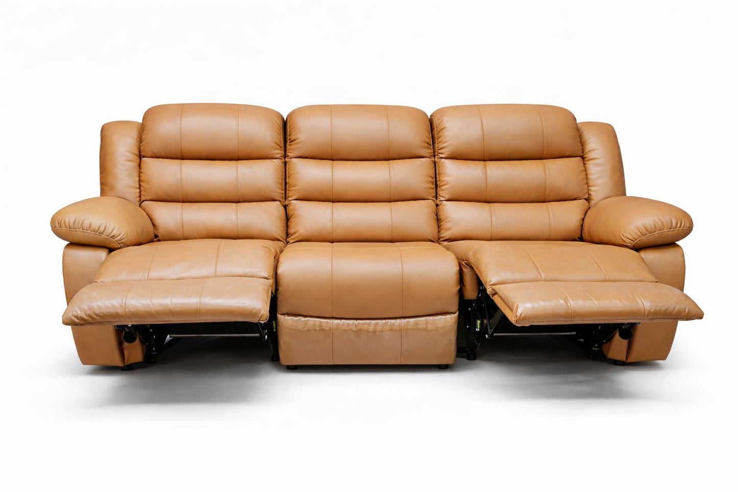 Microfiber Leather 3 Seater Recliner Couch - Sofa