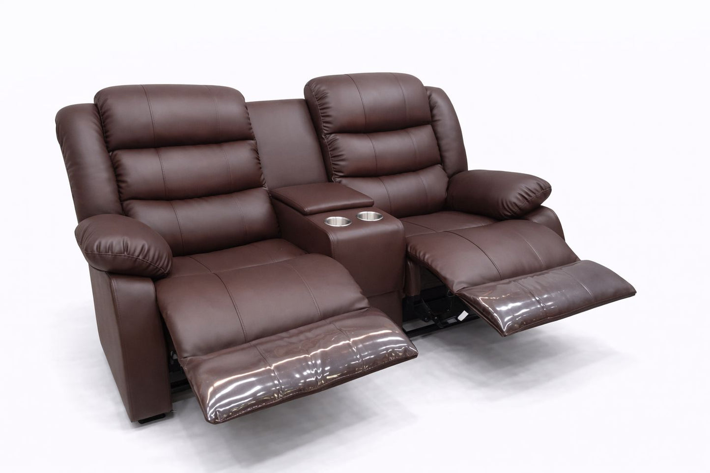 Microfiber Leather 2 Seater Recliner Sofa Couch