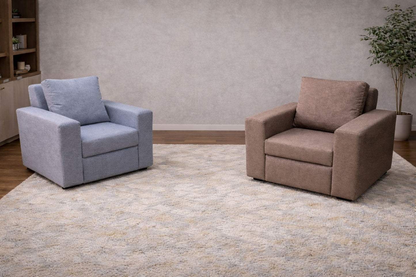 Manhattan Bull Denim Couch Chair