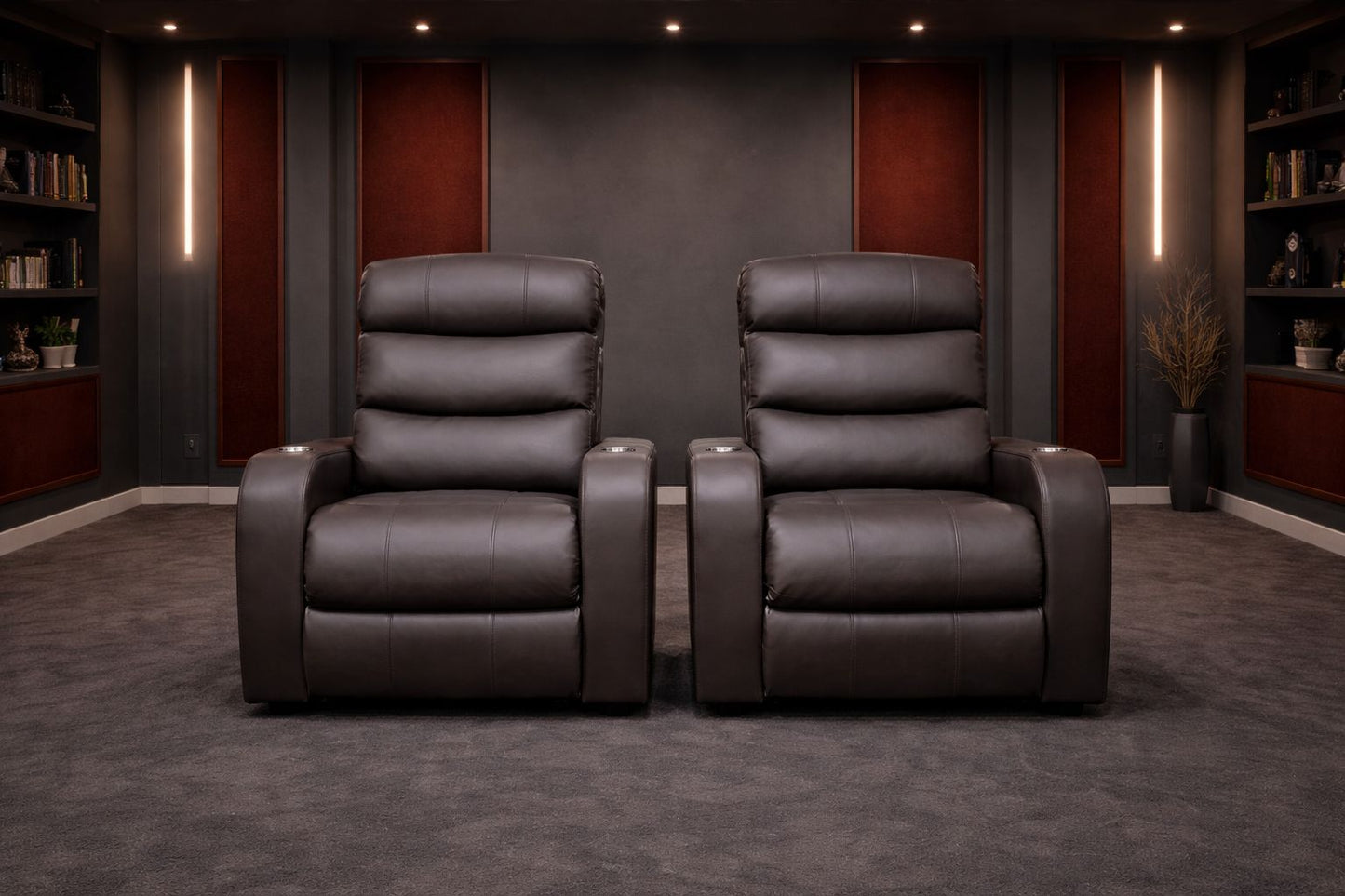Mopane 100% Genuine Leather Cinema Single Recliner Chair