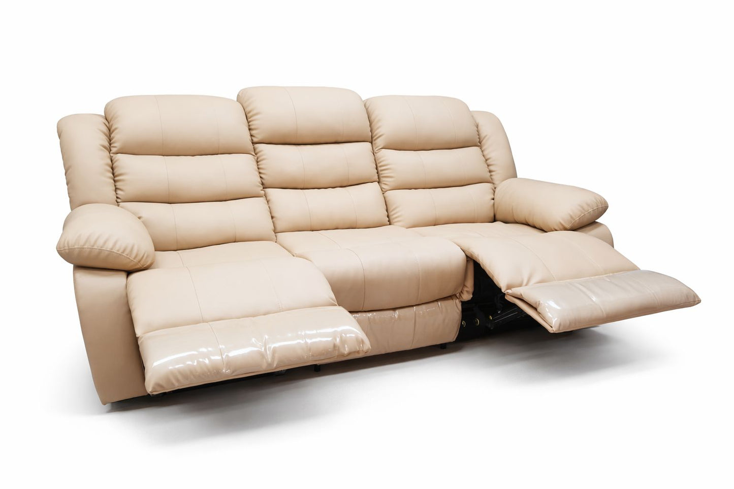 Microfiber Leather 3 Seater Recliner Couch - Sofa