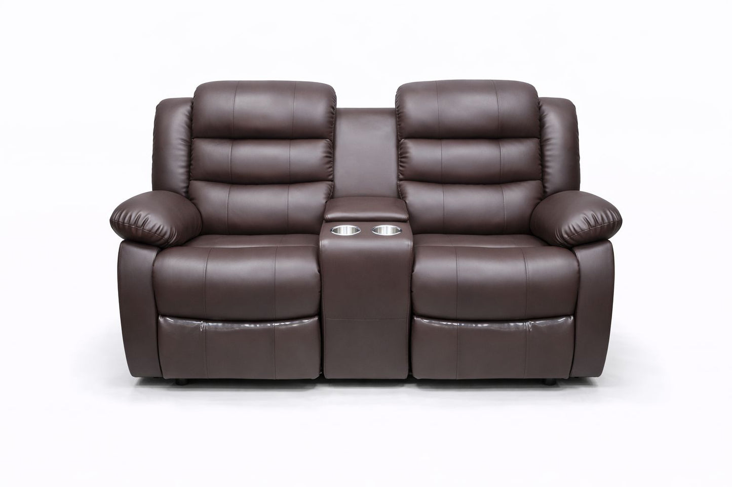 Microfiber Leather 2 Seater Recliner Sofa Couch