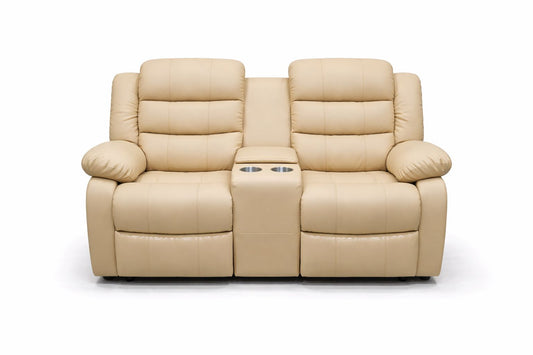 Microfiber Leather 2 Seater Recliner Sofa Couch