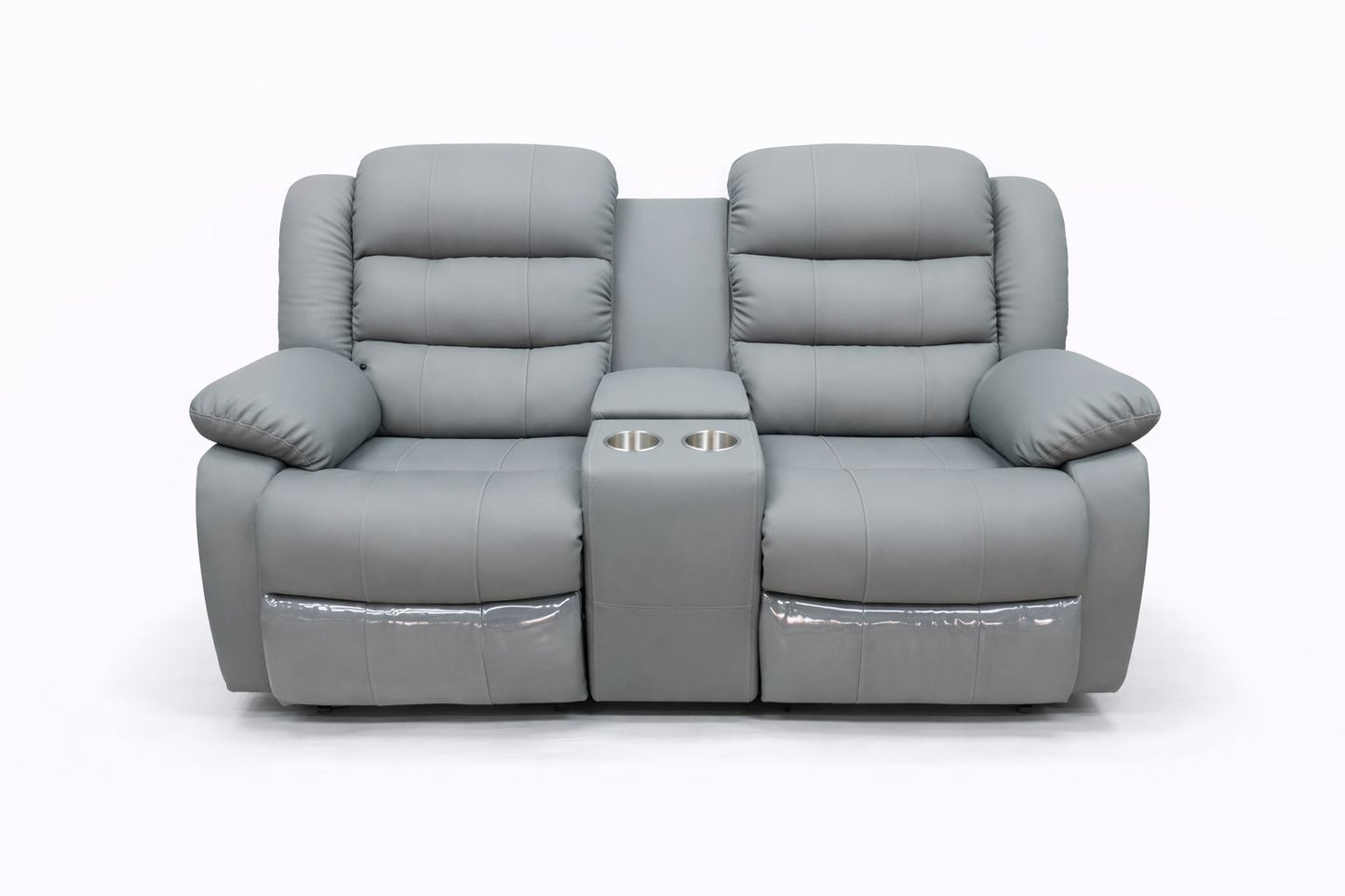 Microfiber Leather 2 Seater Recliner Sofa Couch