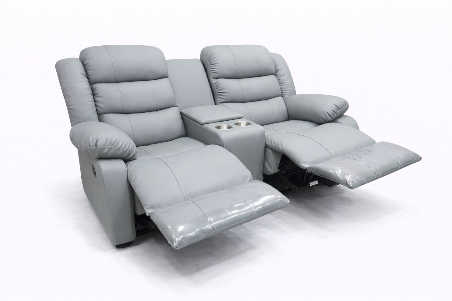 Microfiber Leather 2 Seater Recliner Sofa Couch
