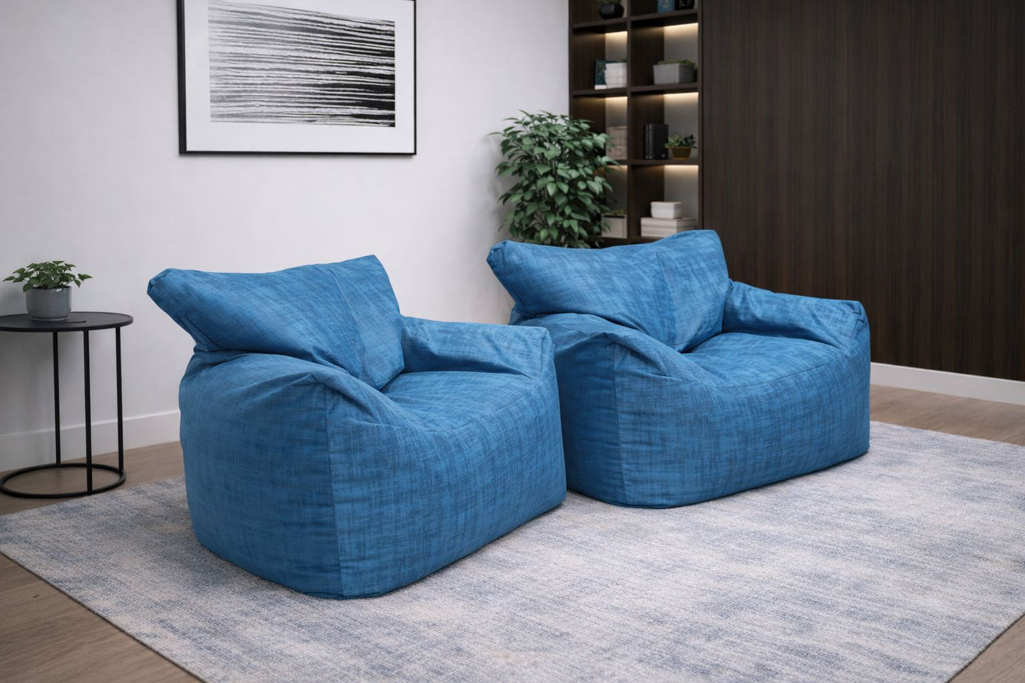 Velvet Beanbag Chair