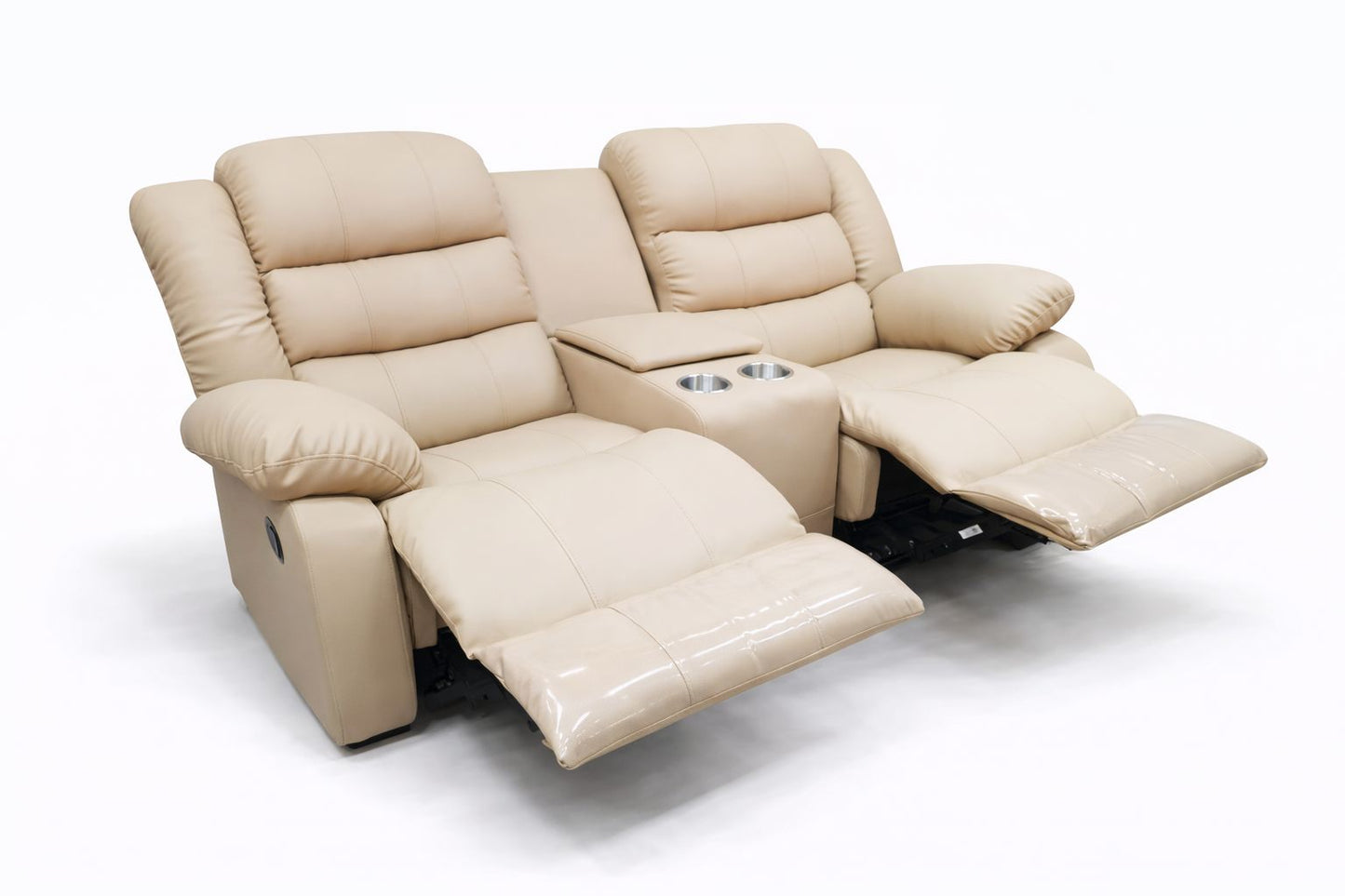 Microfiber Leather 2 Seater Recliner Sofa Couch