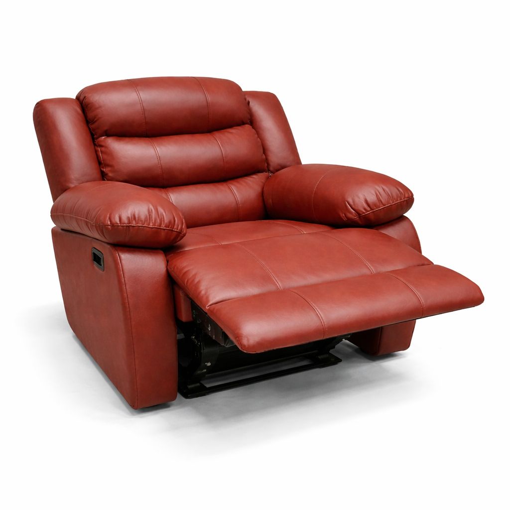 100% Genuine Leather Mopane Two Tone Antique Single Seater Recliner Chair