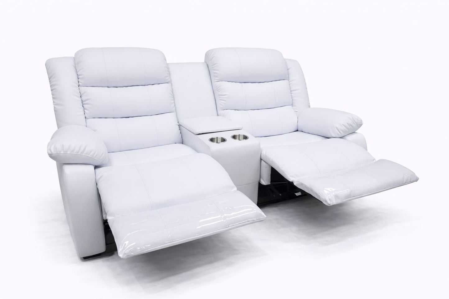 Microfiber Leather 2 Seater Recliner Sofa Couch