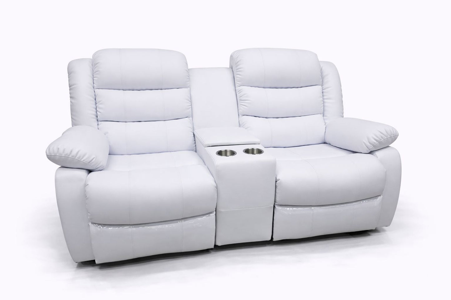 Microfiber Leather 2 Seater Recliner Sofa Couch