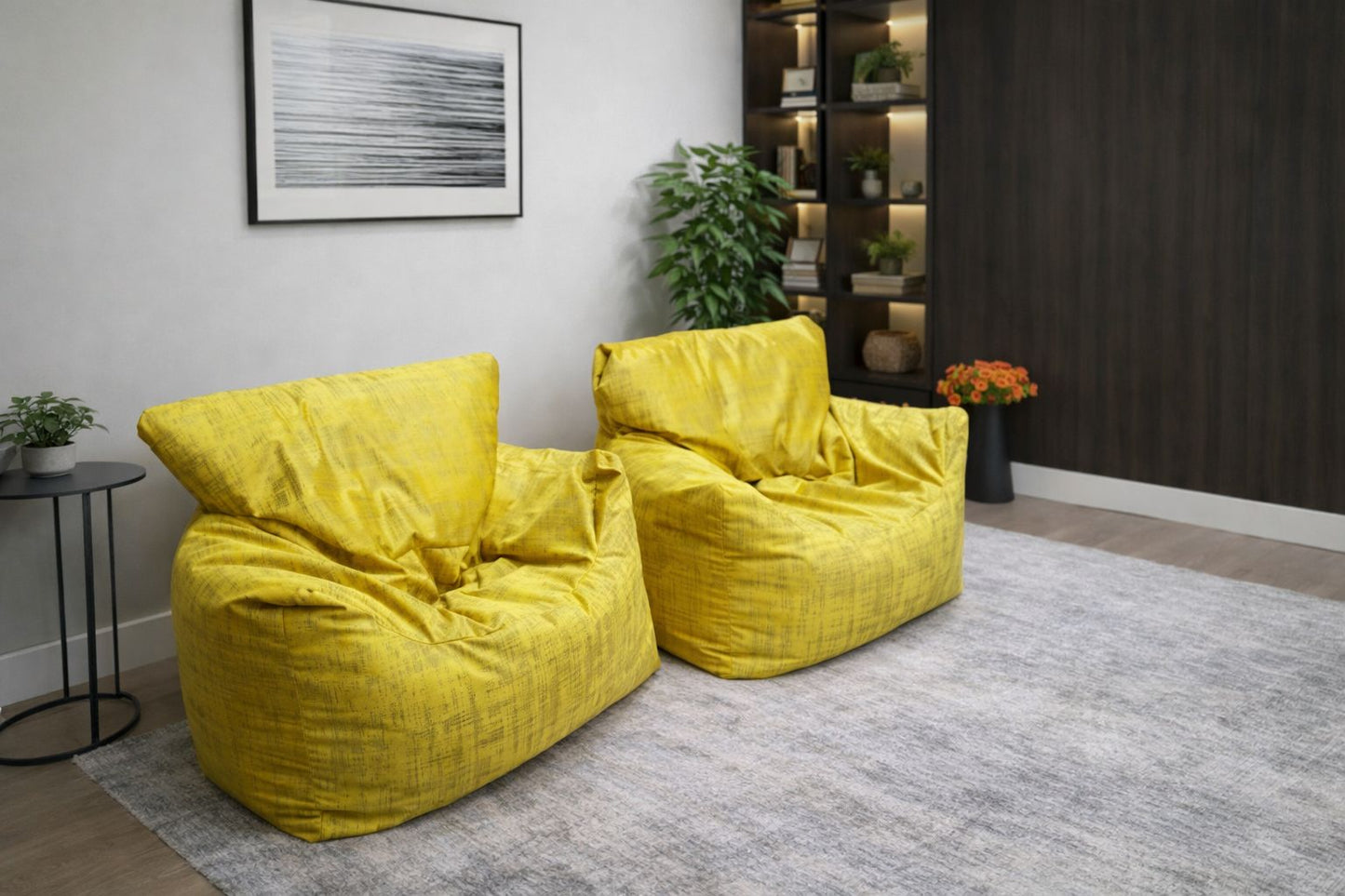 Velvet Beanbag Chair